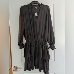 Express Black Long Sleeve Dress